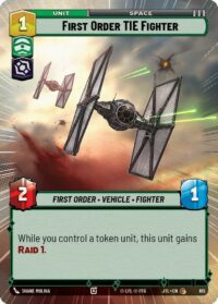 First Order TIE Fighter (Hyperspace Foil) - 815 - Common - JTL - Inglés