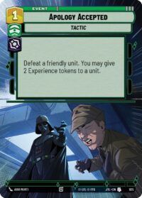 Apology Accepted (Hyperspace Foil) - 825 - Uncommon - JTL - Inglés