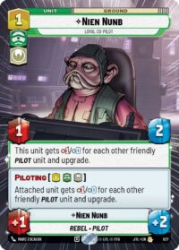 Nien Nunb - Loyal Co-Pilot (Hyperspace Foil) - 827 - Rare - JTL - Inglés