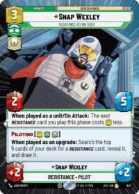 Snap Wexley - Resistance Recon Flier (Hyperspace Foil) - 832 - Rare - JTL - Inglés