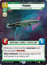 Raddus - Holdo's Final Command (Hyperspace Foil) - 838 - Rare - JTL - Español