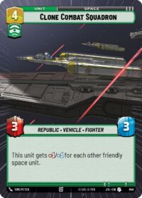 Clone Combat Squadron (Hyperspace Foil) - 849 - Uncommon - JTL - Inglés
