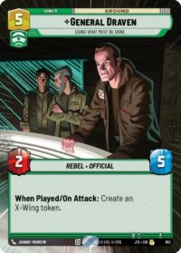 General Draven - Doing What Must Be Done (Hyperspace Foil) - 851 - Rare - JTL - Inglés