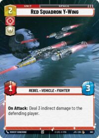 Red Squadron Y-Wing (Hyperspace Foil) - 883 - Common - JTL - Inglés
