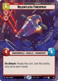 Relentless Firespray (Hyperspace Foil) - 891 - Rare - JTL - Español