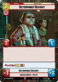 Determined Recruit (Hyperspace Foil) - 893 - Common - JTL - Español