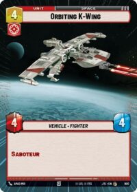 Orbiting K-Wing (Hyperspace) - 428 - Common - JTL - Español