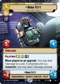 Boba Fett - Feared Bounty Hunter (Hyperspace Foil) - 923 - Rare - JTL - Inglés