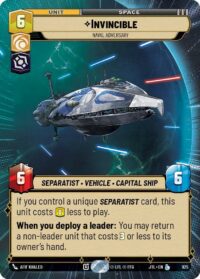 Invincible - Naval Adversary (Hyperspace Foil) - 925 - Legendary - JTL - Inglés