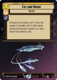 Cat and Mouse (Hyperspace Foil) - 929 - Rare - JTL - Español