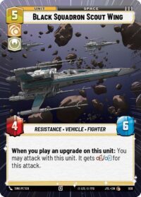 Black Squadron Scout Wing (Hyperspace Foil) - 936 - Common - JTL - Inglés