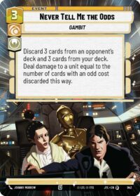 Never Tell Me the Odds (Hyperspace Foil) - 942 - Special - JTL - Inglés