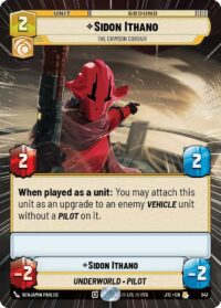Sidon Ithano - The Crimson Corsair (Hyperspace Foil) - 947 - Rare - JTL - Inglés