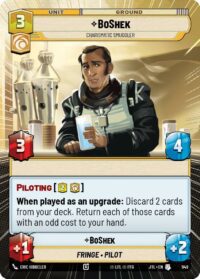 BoShek - Charismatic Smuggler (Hyperspace Foil) - 949 - Uncommon - JTL - Español
