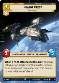 Razor Crest - Ride For Hire (Hyperspace Foil) - 957 - Uncommon - JTL - Inglés