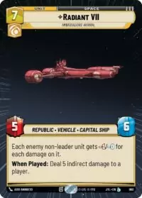 Radiant VII - Ambassadors' Arrival (Hyperspace Foil) - 960 - Legendary - JTL - Español