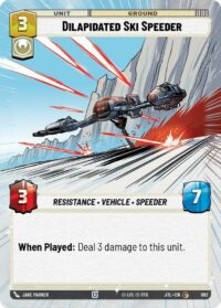 Dilapidated Ski Speeder (Hyperspace Foil) - 982 - Common - JTL - Inglés