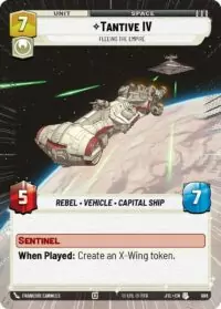 Tantive IV - Fleeing the Empire (Hyperspace Foil) - 986 - Uncommon - JTL - Inglés
