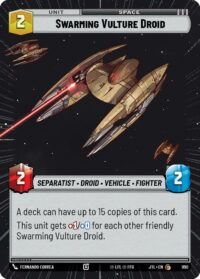 Swarming Vulture Droid (Hyperspace Foil) - 990 - Common - JTL - Inglés