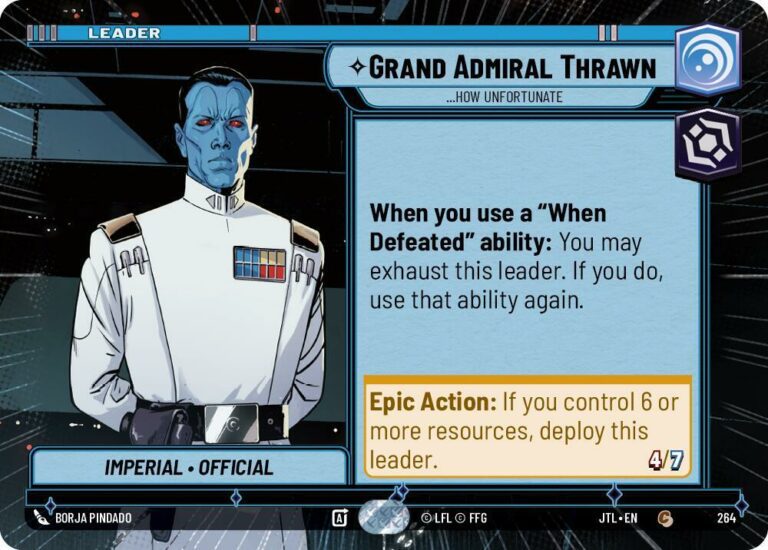 Grand Admiral Thrawn - ...How Unfortunate (Hyperspace) - 264 - Common - JTL - Inglés