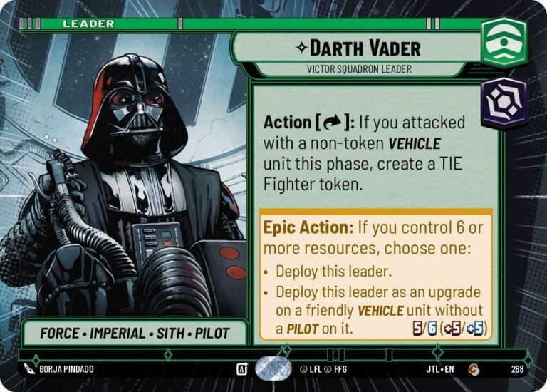 Darth Vader - Victor Squadron Leader (Hyperspace) - 268 - Common - JTL - Inglés