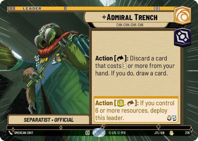 Admiral Trench - Chk-chk-chk-chk (Hyperspace) - 276 - Rare - JTL - Español