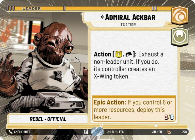 Admiral Ackbar - It's A Trap! (Hyperspace) - 278 - Common - JTL - Español