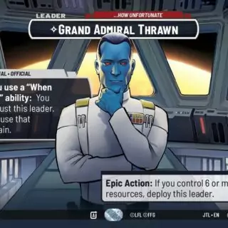 Grand Admiral Thrawn - ...How Unfortunate (Showcase) - 998 - Common - JTL - Inglés