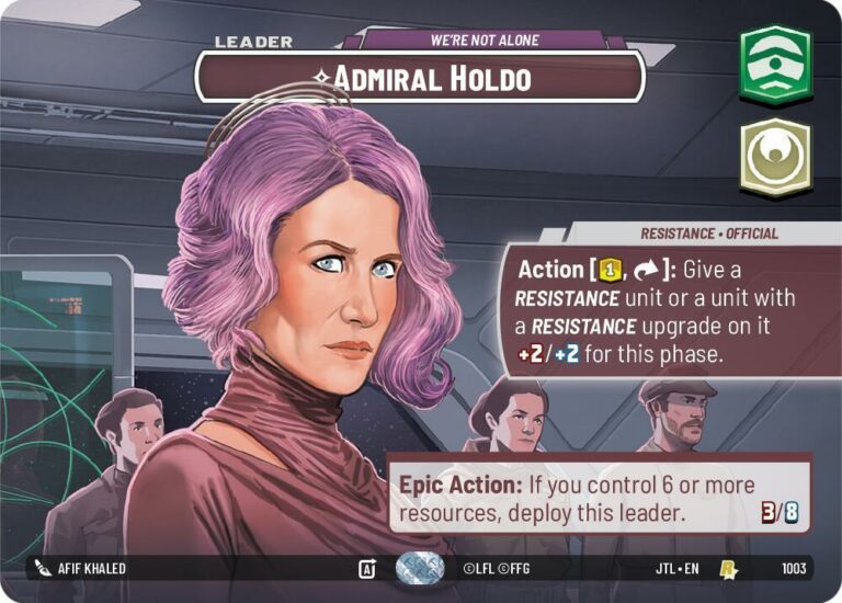 Admiral Holdo - We're Not Alone (Showcase) - 1003 - Rare - JTL - Inglés