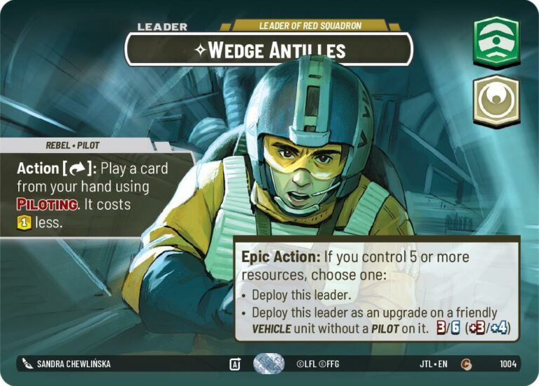 Wedge Antilles - Leader of Red Squadron (Showcase) - 1004 - Common - JTL - Inglés