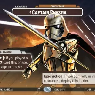 Captain Phasma - Chrome Dome (Showcase) - 1006 - Rare - JTL - Inglés