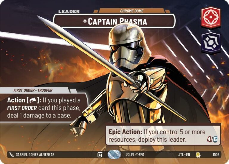 Captain Phasma - Chrome Dome (Showcase) - 1006 - Rare - JTL - Inglés