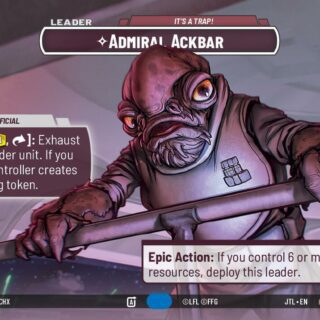 Admiral Ackbar - It's A Trap! (Showcase) - 1012 - Common - JTL - Inglés
