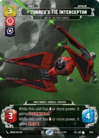 Vonreg's TIE Interceptor - Ace of the First Order (Prestige) - 1030 Uncommon - Inglés