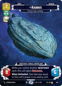 Raddus - Holdo's Final Command (Prestige) - 1028 Rare - Inglés