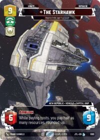 The Starhawk - Prototype Battleship (Prestige Foil) - 1065 Legendary - Inglés