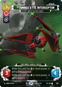 Vonreg's TIE Interceptor - Ace of the First Order (Prestige Foil) - 1066 Uncommon - Inglés