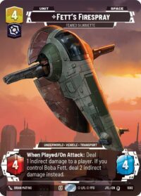 Fett's Firespray - Feared Silhouette (Prestige Foil) - 1082 Special - Inglés
