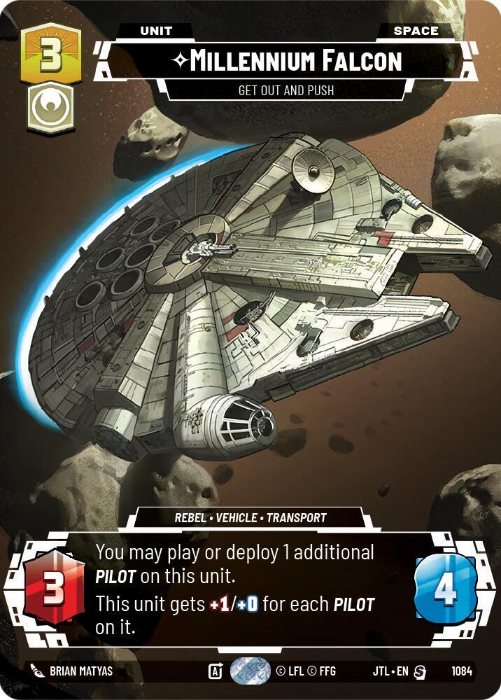 Millennium Falcon - Get Out And Push (Prestige Foil) - 1084 Special - Inglés