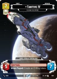 Tantive IV - Fleeing the Empire - 1086 Uncommon - (Prestige Foil) - Inglés
