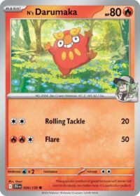 N's Darumaka - 026/159 - Common Reverse Holo - Inglés