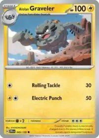 Alolan Graveler - 045/159 - Common Reverse Holo - Inglés