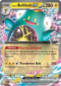 Iono's Bellibolt ex - 053/159 - Double Rare - Inglés