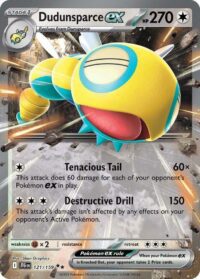 Dudunsparce ex - 121/159 - Double Rare - Inglés