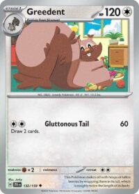 Greedent - 132/159 - Uncommon Reverse Holo - Inglés