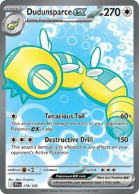Dudunsparce ex - 178/159 - Ultra Rare - Inglés