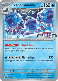 Mini mazo pre release Crabominable SVP134 - Stellar Crown - Español (Sellado)