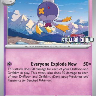 Mini mazo pre release Drifblim SVP135 - Stellar Crown - Español (Sellado)
