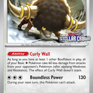 Mini mazo pre release Bouffalant SVP136 - Stellar Crown - Español (Sellado)