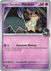 Team Rocket's Mimikyu - 087/182 - Uncommon - Inglés